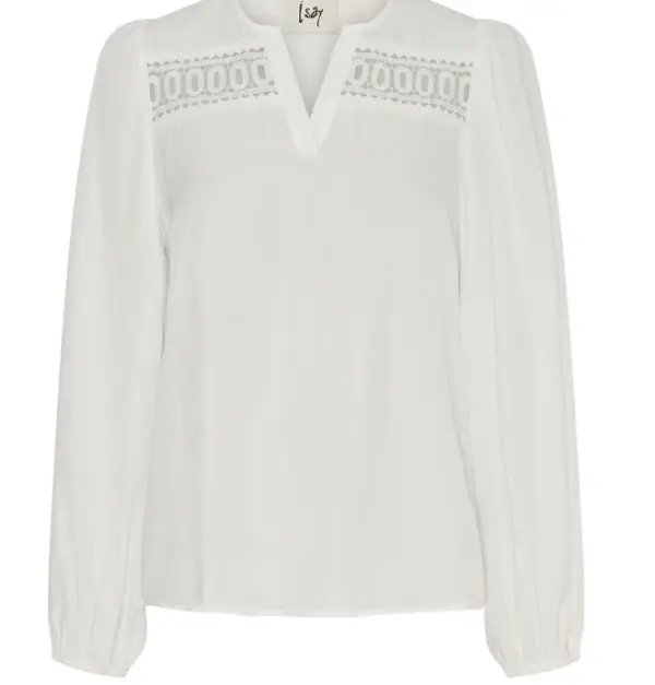 Bluse Emily Lace Broken White