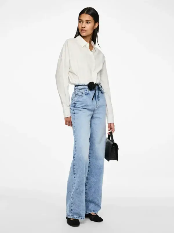 Jeans PcSelma Light Blue Denim - Bilde 7