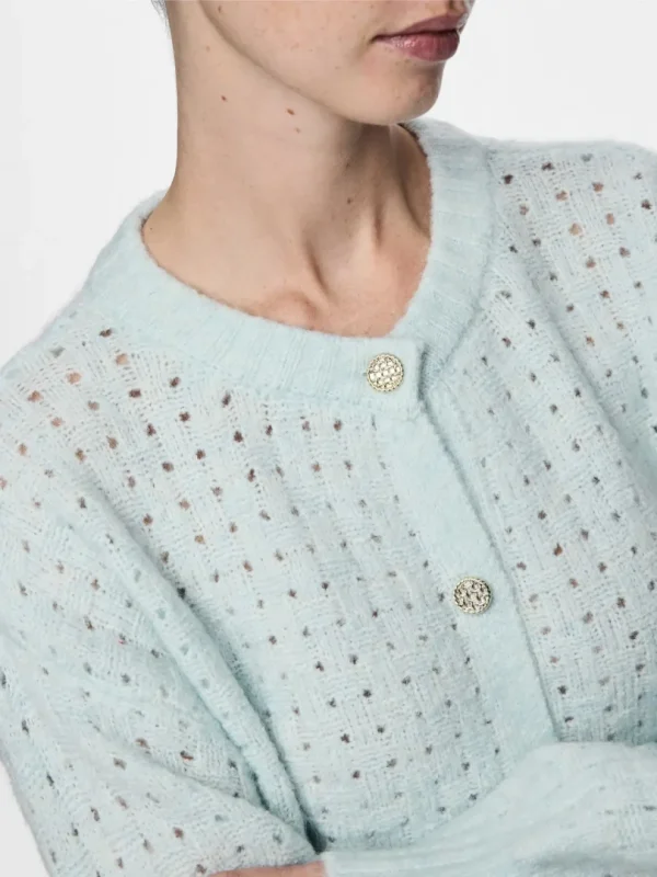 Cardigan PcSikka Cloud Blue - Bilde 7