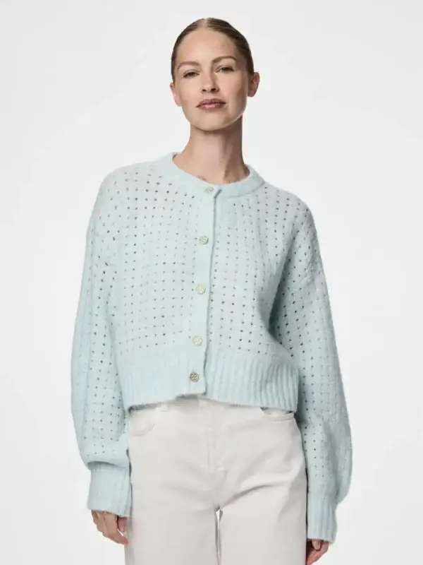 Cardigan PcSikka Cloud Blue - Bilde 3