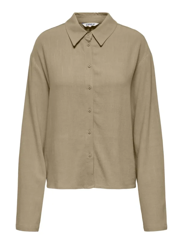 Skjorte Solvi Linen Coriander
