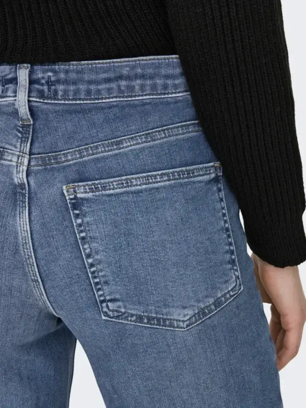 Madison Blush Wide Jeans Med Blue - Bilde 8