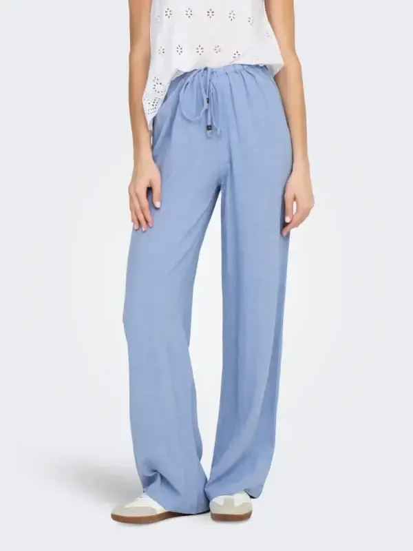 Bukse Solvi Linen Bel Air Blue - Bilde 3
