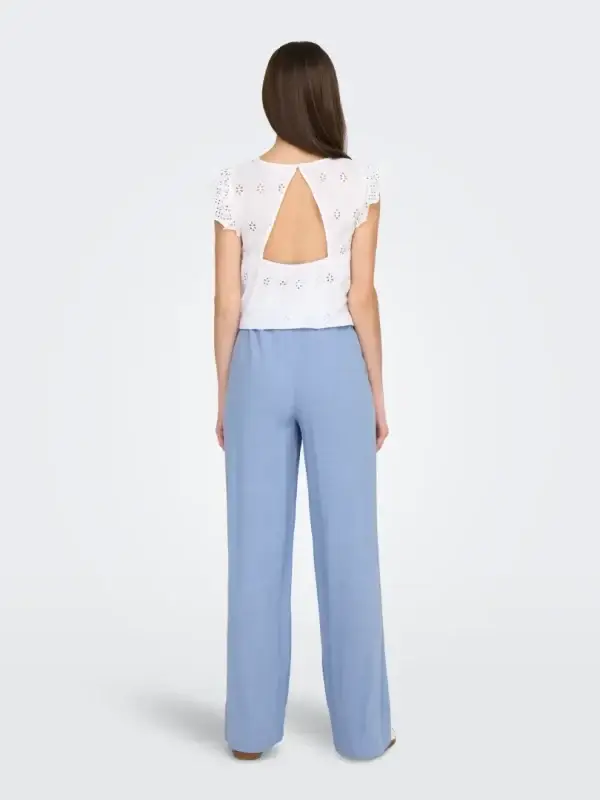 Bukse Solvi Linen Bel Air Blue - Bilde 4