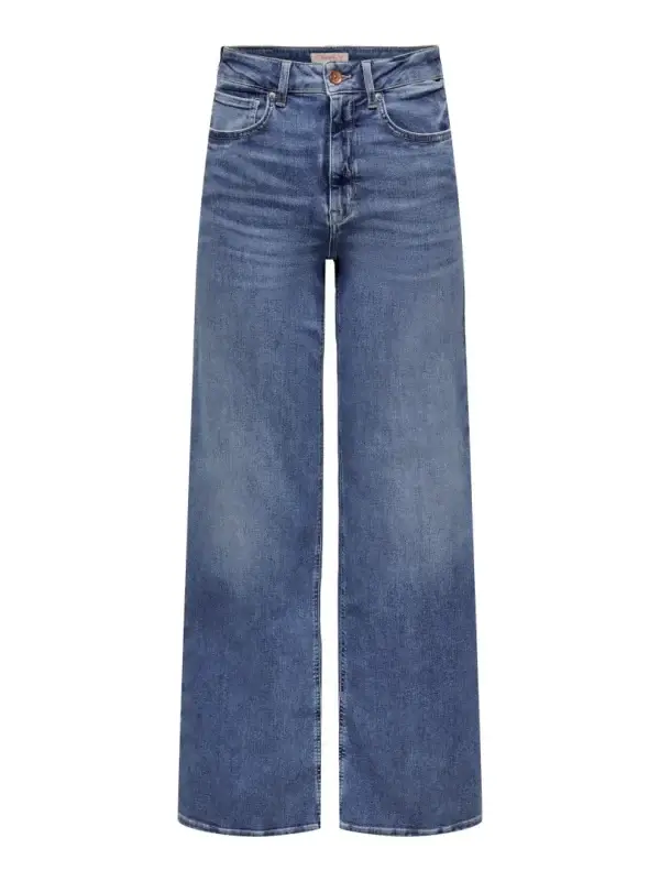 Madison Blush Wide Jeans Med Blue