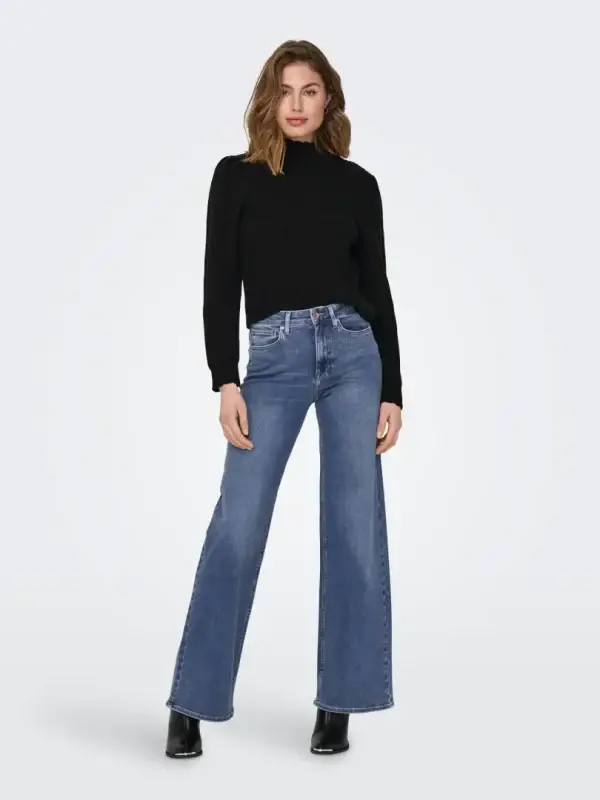 Madison Blush Wide Jeans Med Blue - Bilde 6