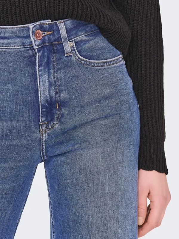 Madison Blush Wide Jeans Med Blue - Bilde 7