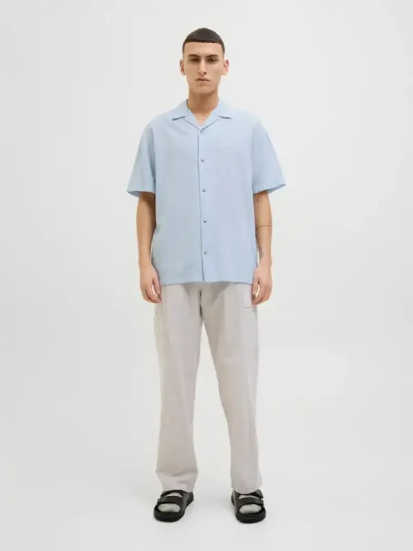 Skjorte Summer Resort Chambray Blue - Bilde 4