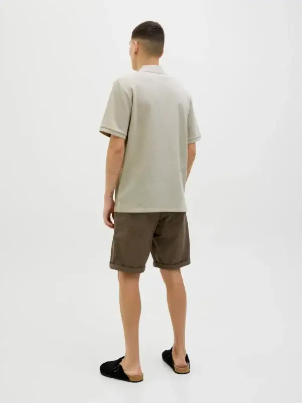 T-skjorte Polo Austin Zip Moonbeam - Bilde 3