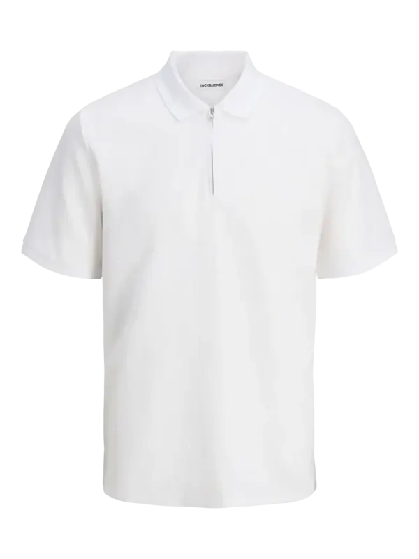 T-skjorte Polo Austin Zip White - Bilde 7