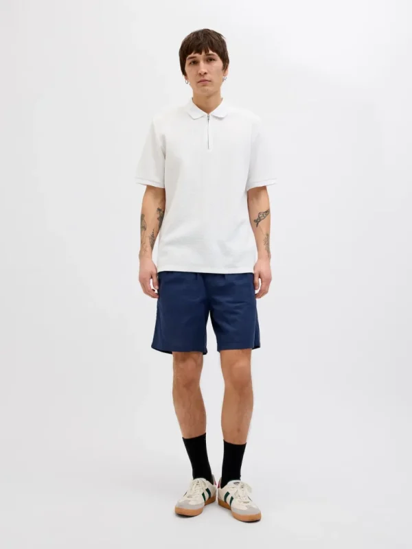 T-skjorte Polo Austin Zip White - Bilde 3