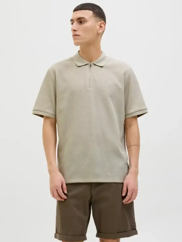 T-skjorte Polo Austin Zip Moonbeam - Bilde 2