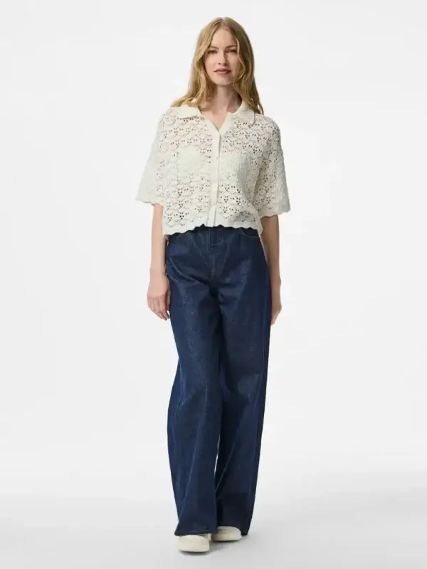 Cardigan PcFalka Cloud Dancer - Bilde 4
