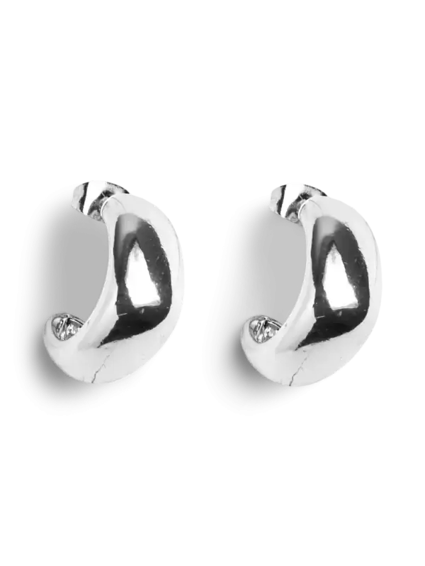 Øredobber Fpbella Small Hoop Silver Color