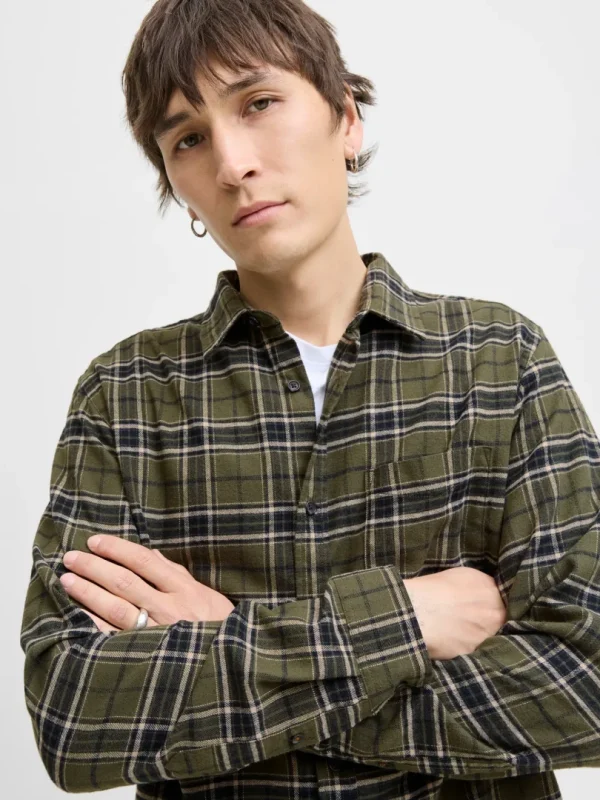 Skjorte James Flannel Rosin - Bilde 7