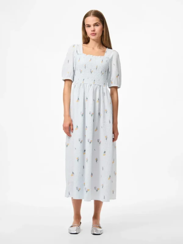 Jeo Midi Dress Cashmre Blue - Bilde 5