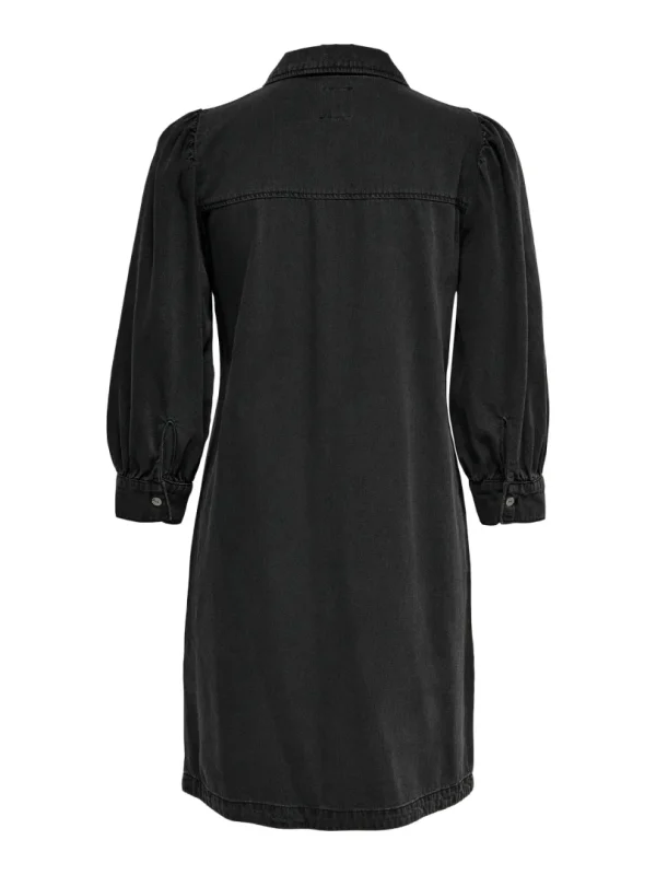 Denimkjole Felica Washed Black - Bilde 2