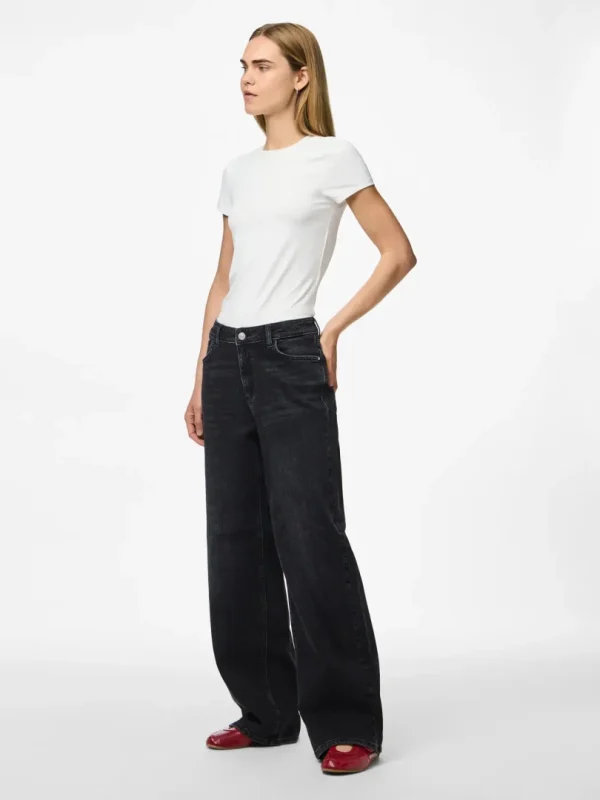 Jeans Silke Wide Black - Bilde 7
