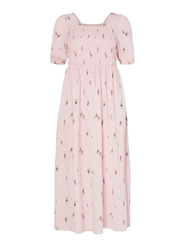Jeo Midi Dress Pink Tulle