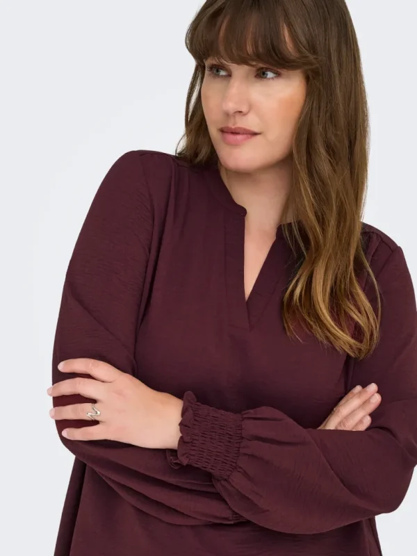 Bluse Metta Tawny Port - Bilde 7