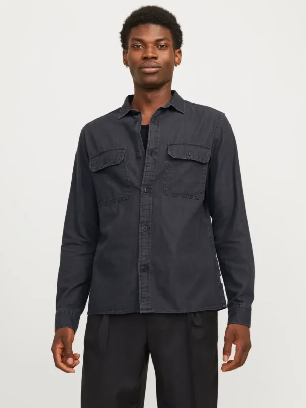 Skjorte Travis Black Denim - Bilde 2
