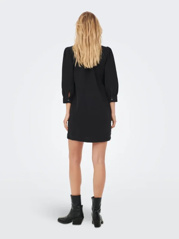 Denimkjole Felica Washed Black - Bilde 3