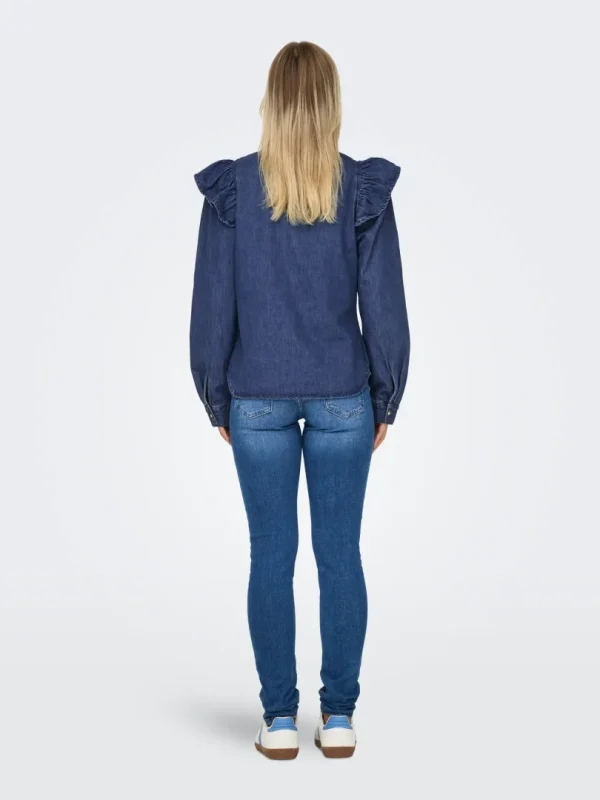 indigo frill shirt - Bilde 2