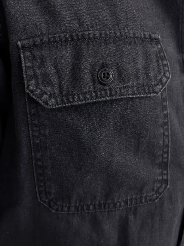 Skjorte Travis Black Denim - Bilde 4